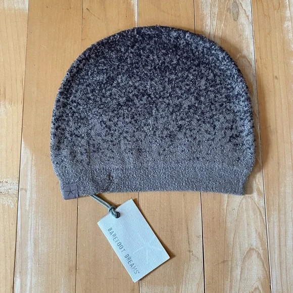 Barefoot Dreams CozyChic Lite Confetti Beanie Storm Gray Winter Hat NEW - Picture 2 of 5